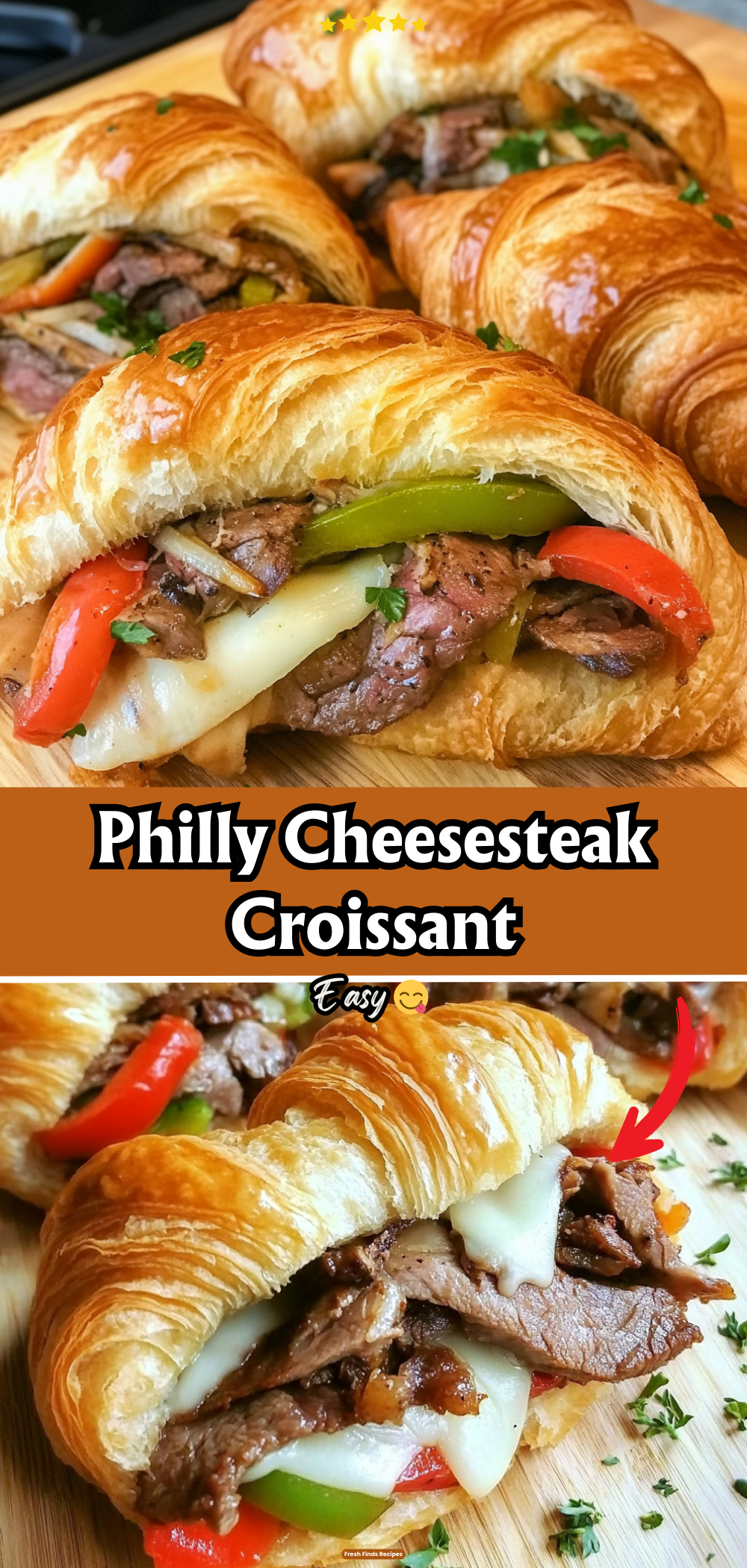 Philly Cheesesteak Croissant