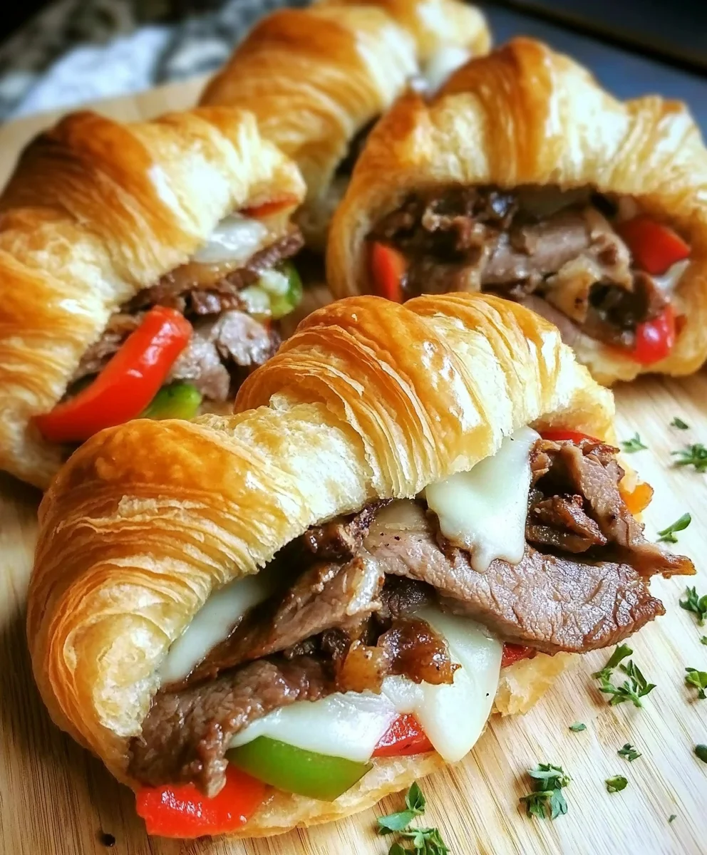 Philly Cheesesteak Croissant