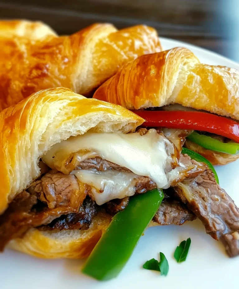 Philly Cheesesteak Croissant