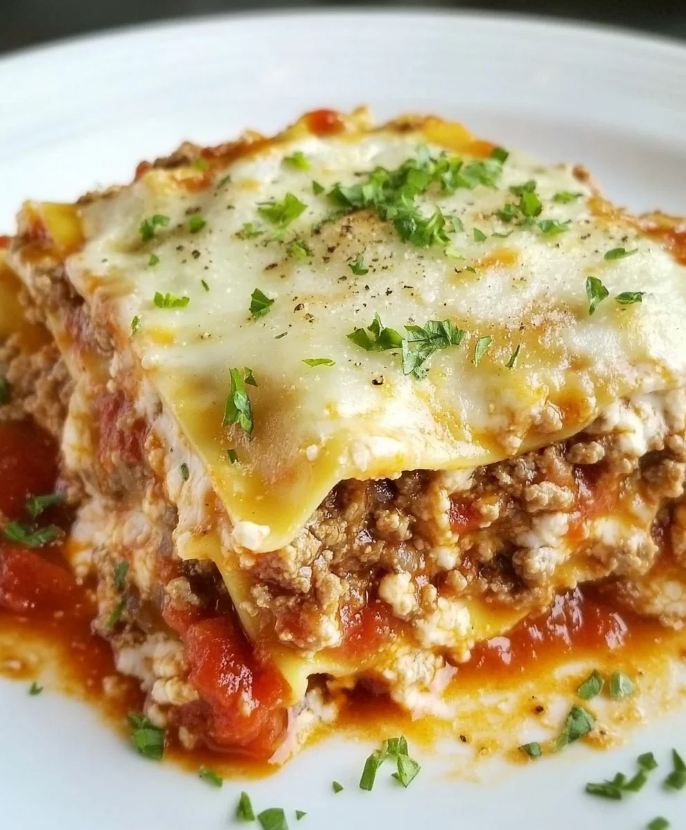 Crockpot Ravioli Lasagna