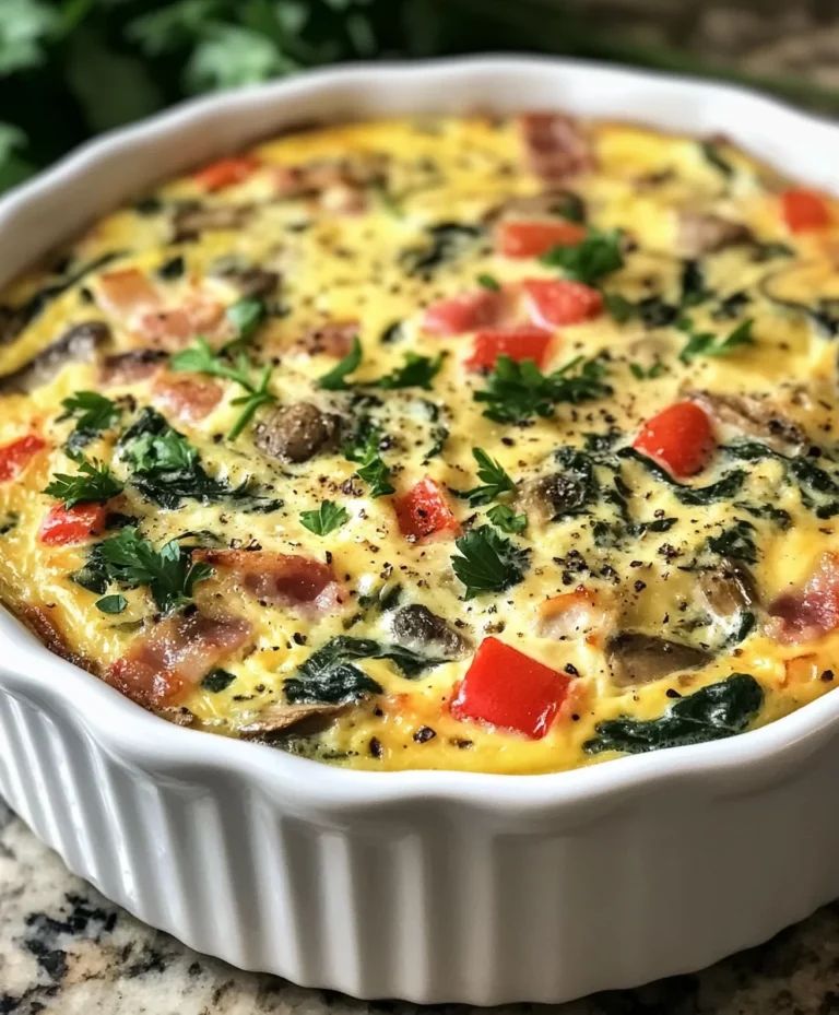 Bacon and Cheese Crustless Quiche