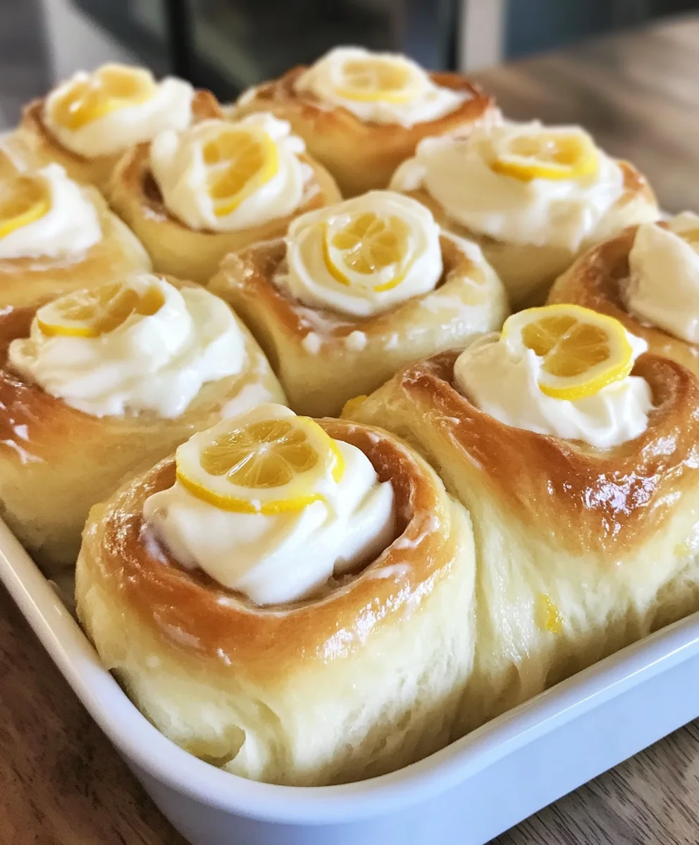 Soft & Fluffy Lemon Sweet Rolls