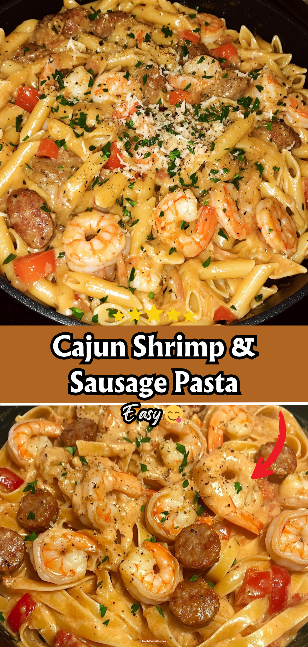 Cajun Shrimp & Sausage Pasta