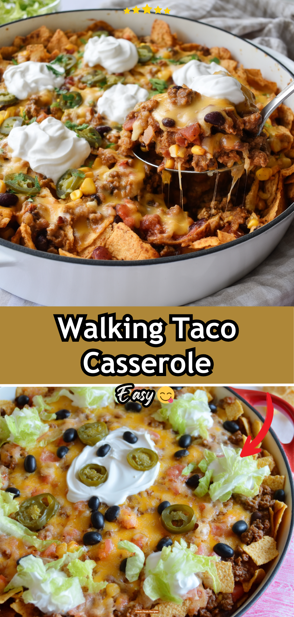 Walking Taco Casserole