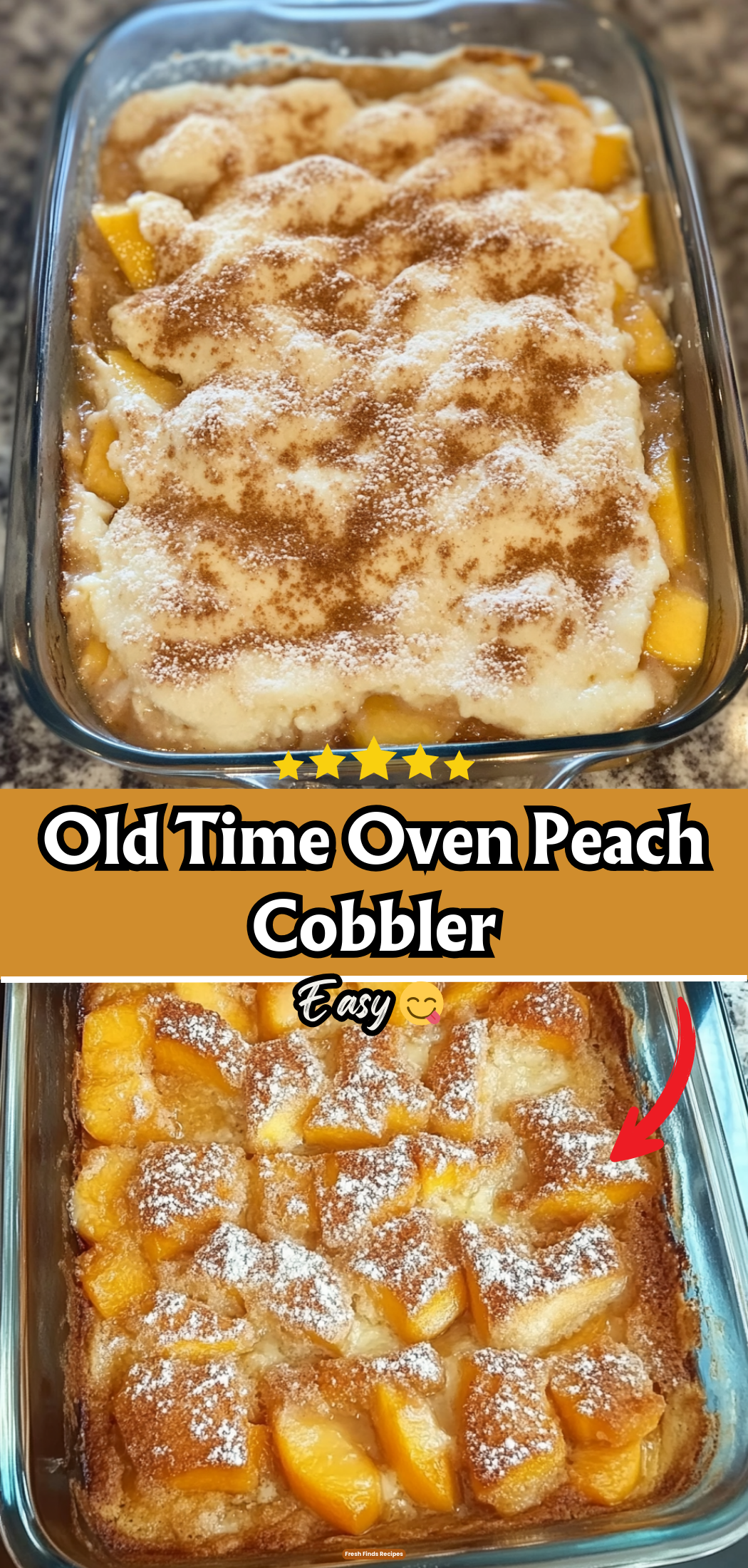 Old Time Oven Peach Cobbler