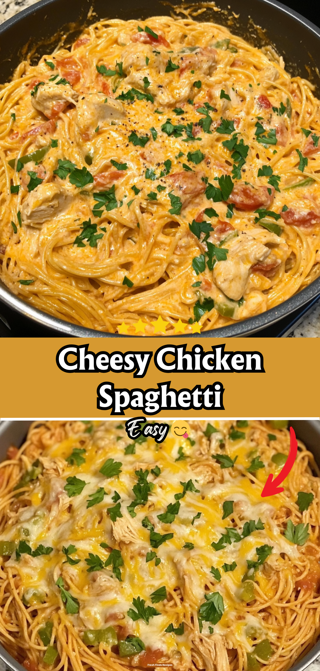 Cheesy Chicken Spaghetti