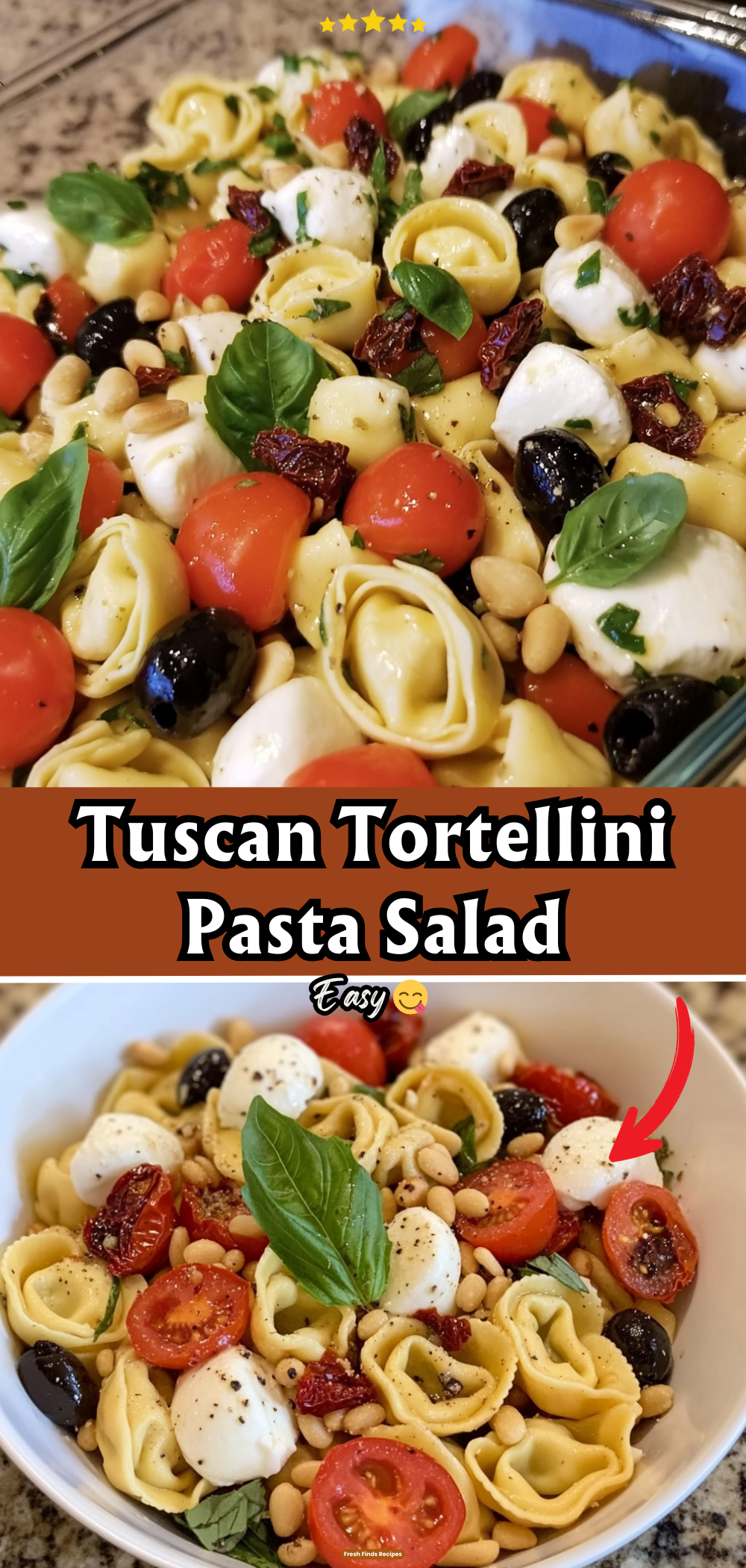 Tuscan Tortellini Pasta Salad