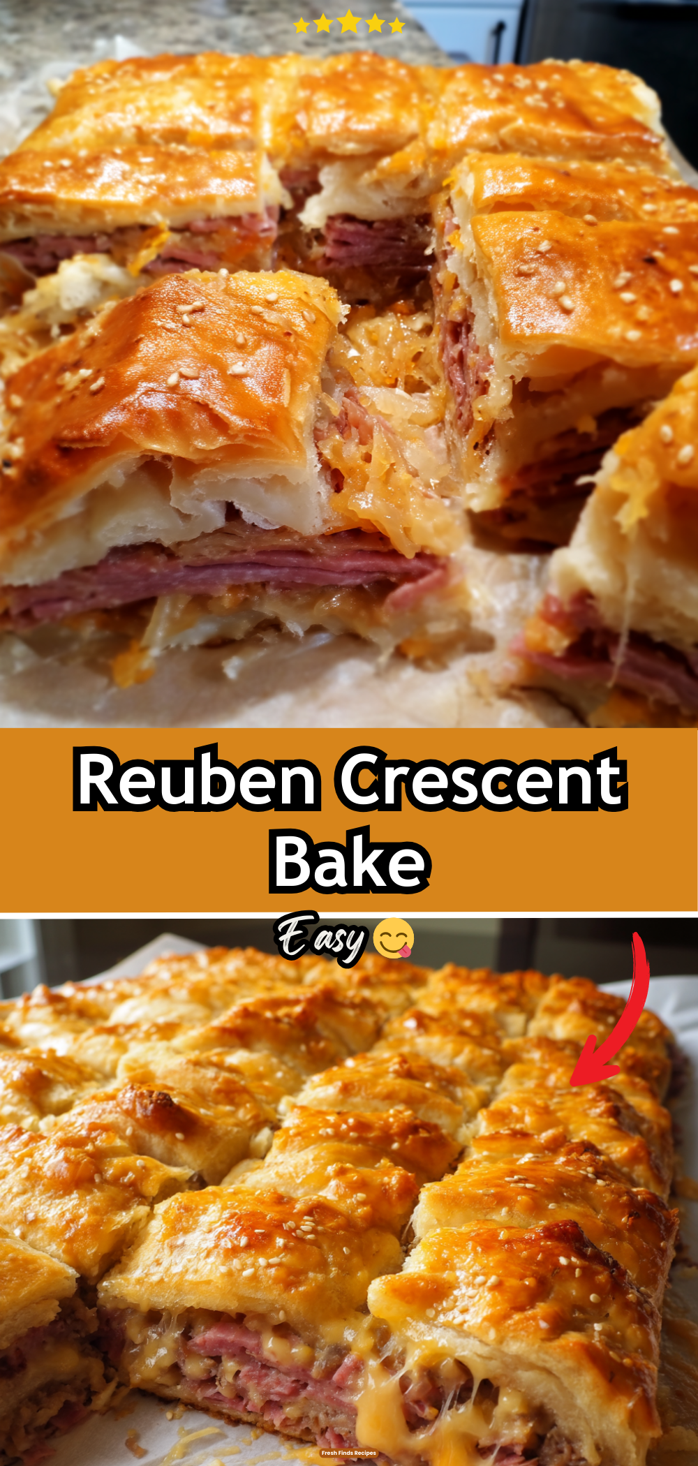 Reuben Crescent Bake
