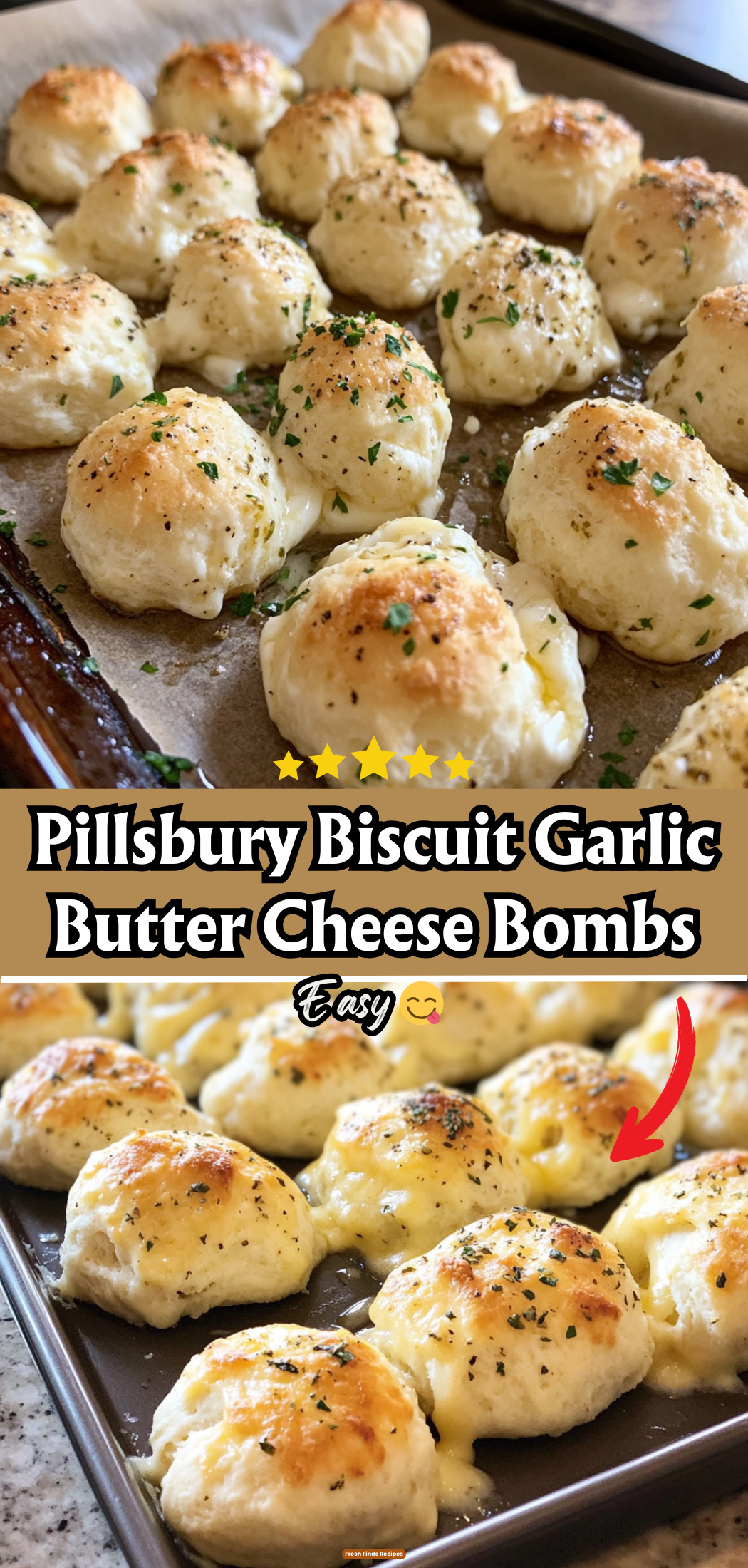 Pillsbury Biscuit Garlic Butter Cheese Bombs