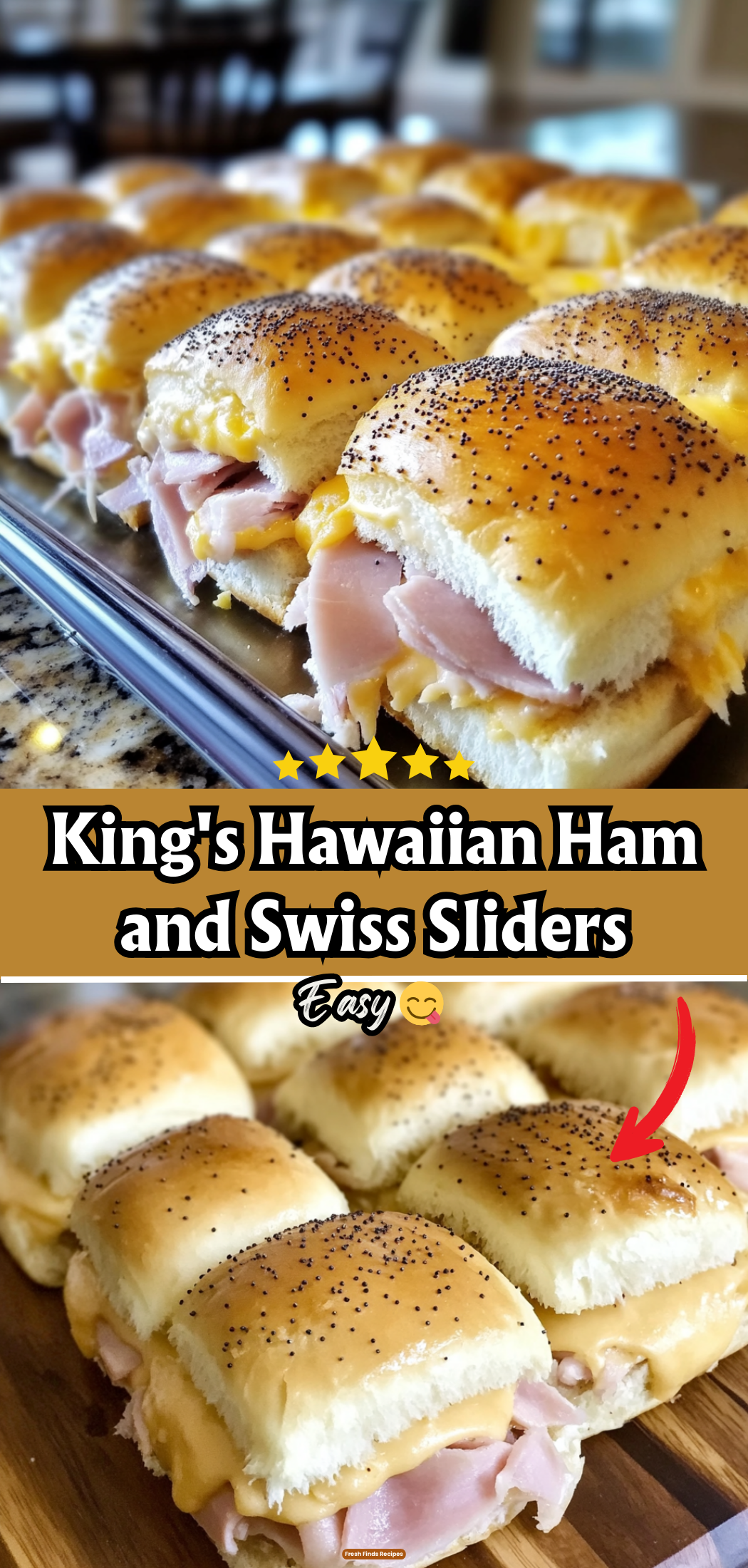 King\'s Hawaiian Ham and Swiss Sliders
