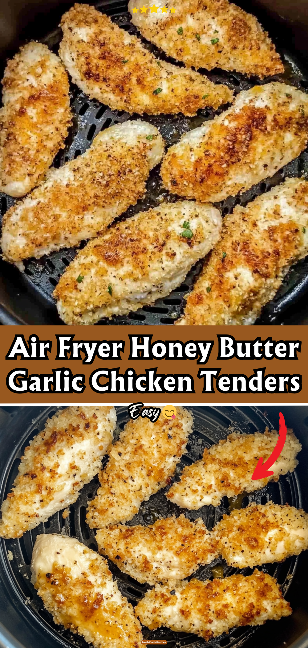 Air Fryer Honey Butter Garlic Chicken Tenders