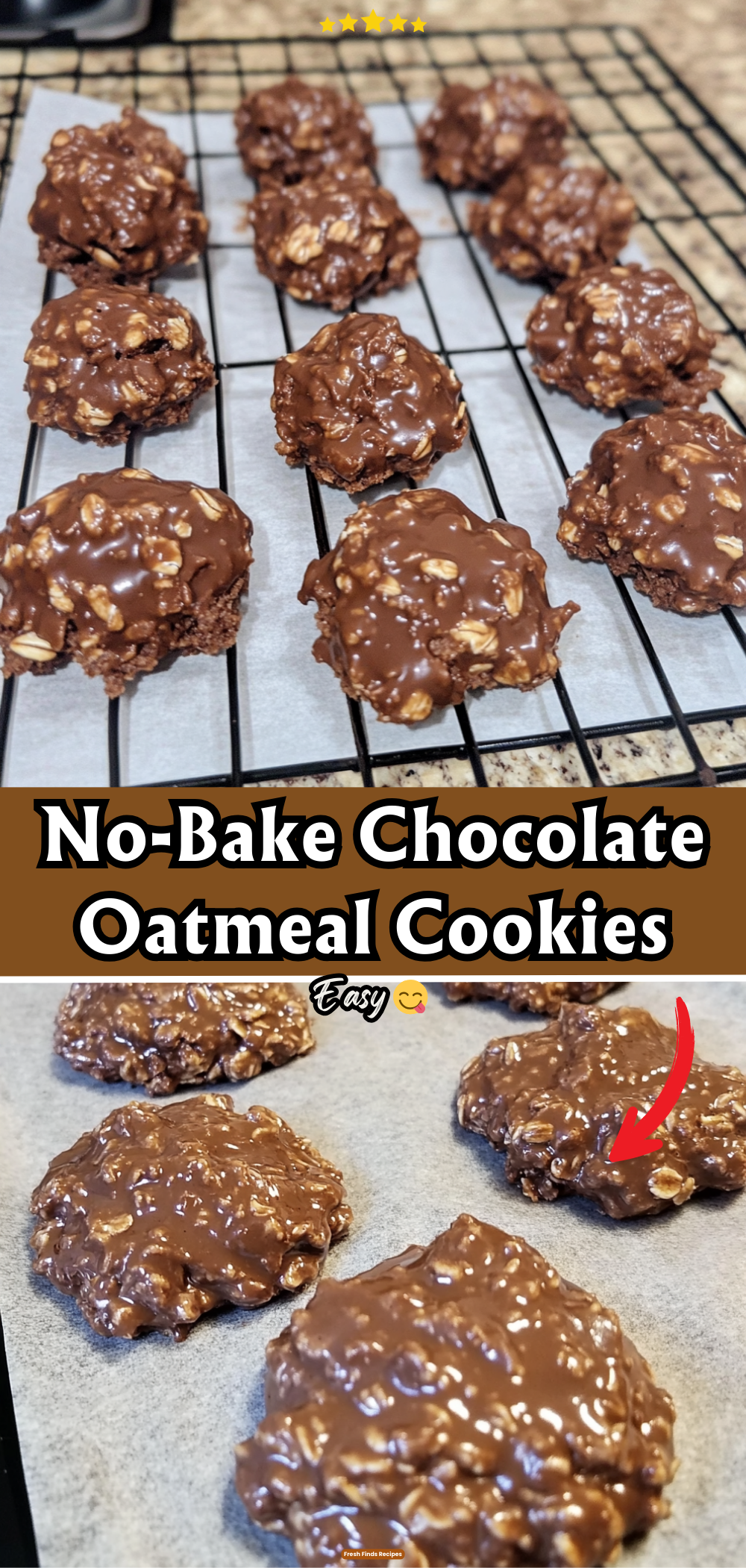 No-Bake Chocolate Oatmeal Cookies