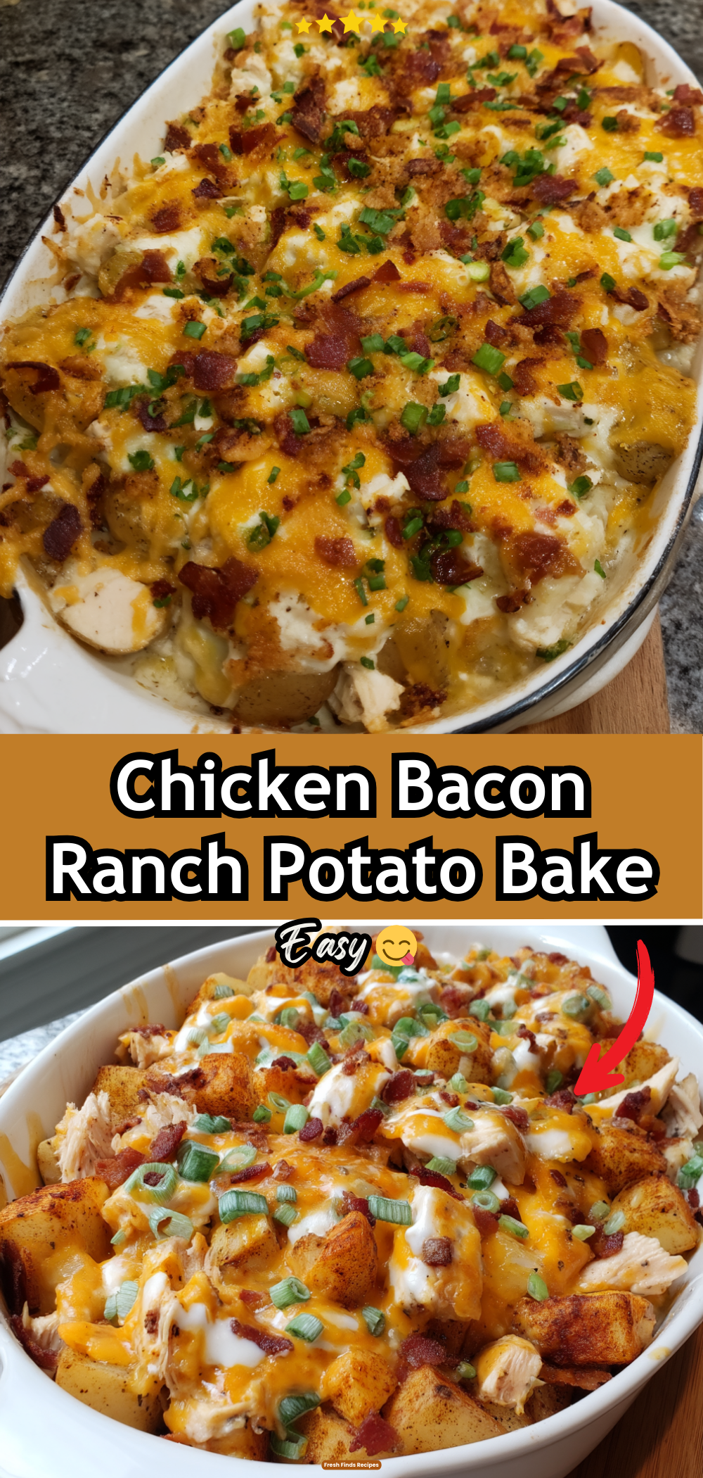 Chicken Bacon Ranch Potato Bake 53 Chicken Bacon Ranch Potato Bake