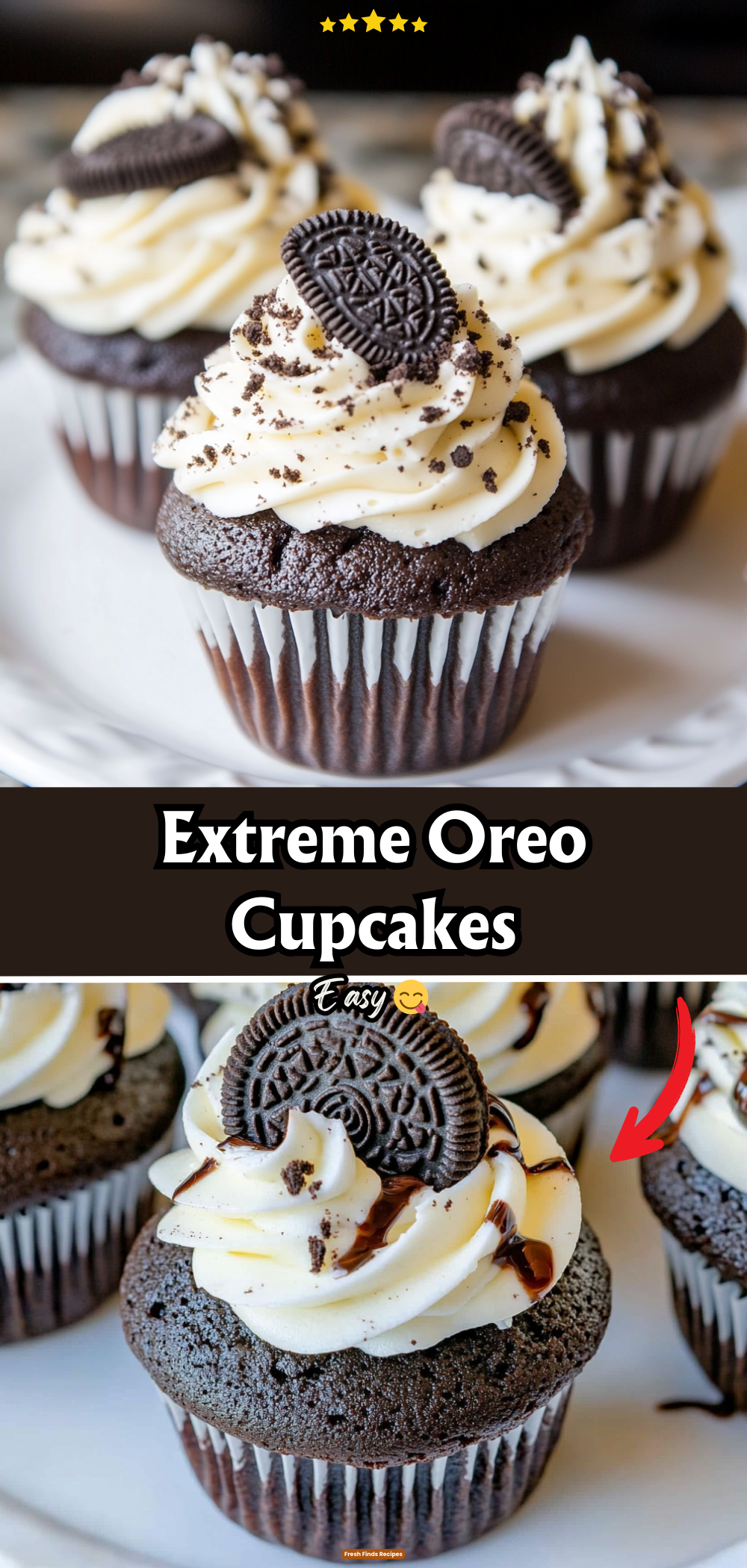 Extreme Oreo Cupcakes