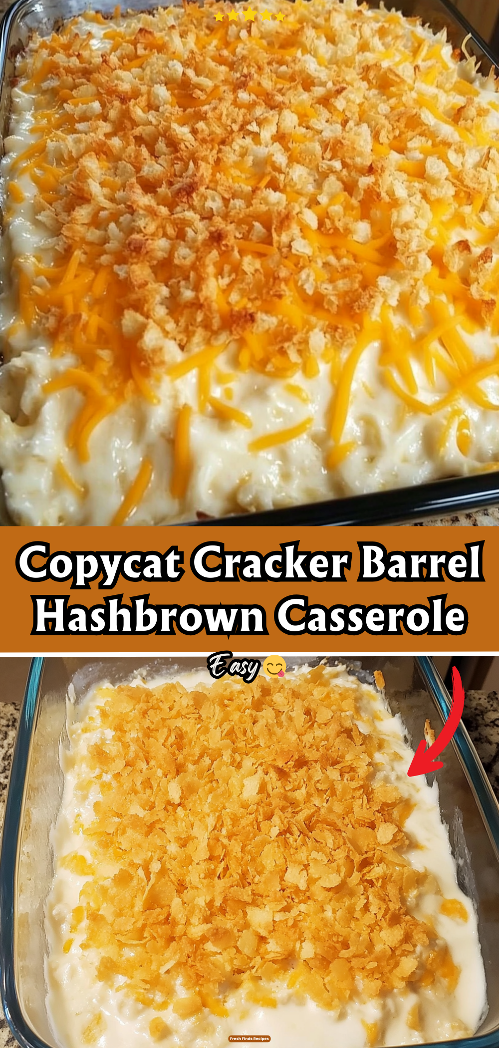 Copycat Cracker Barrel Hashbrown Casserole
