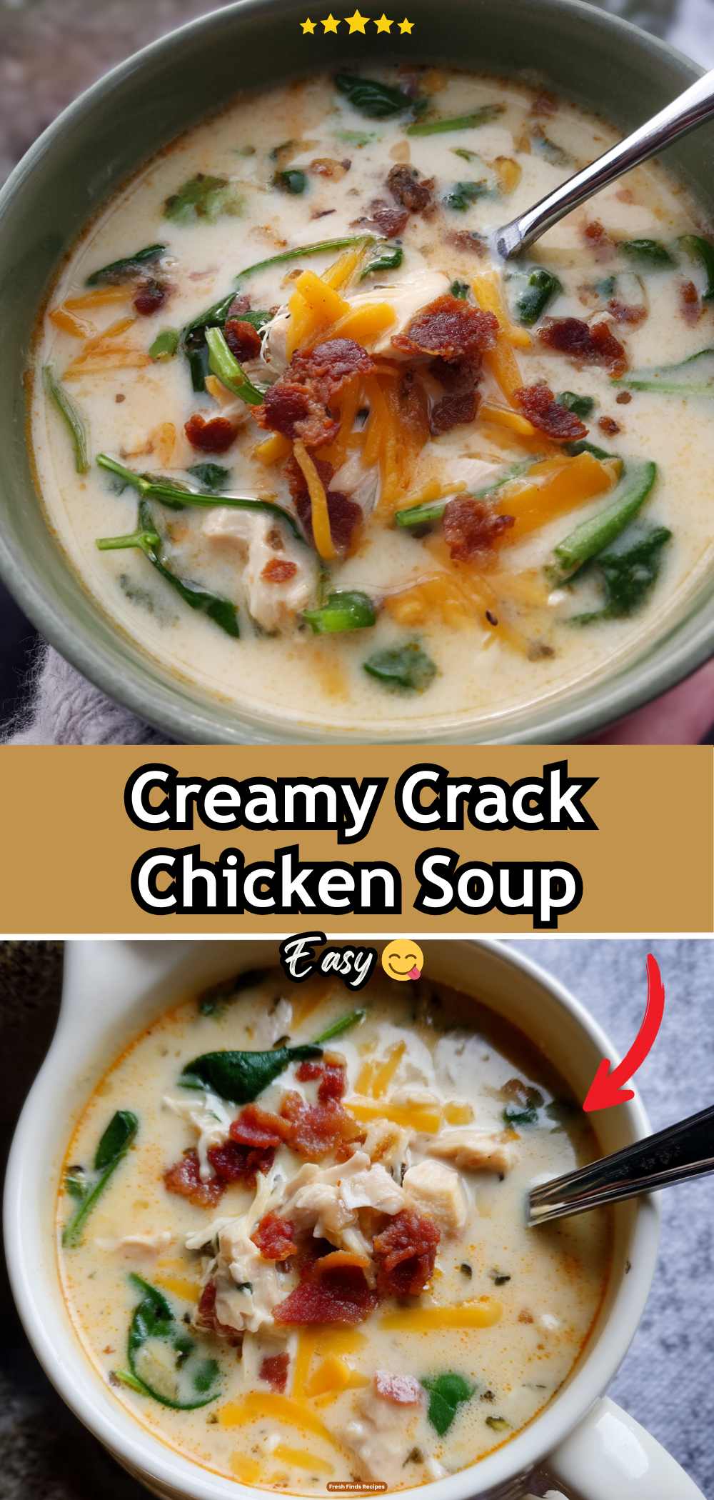 Creamy Crack Chicken Soup