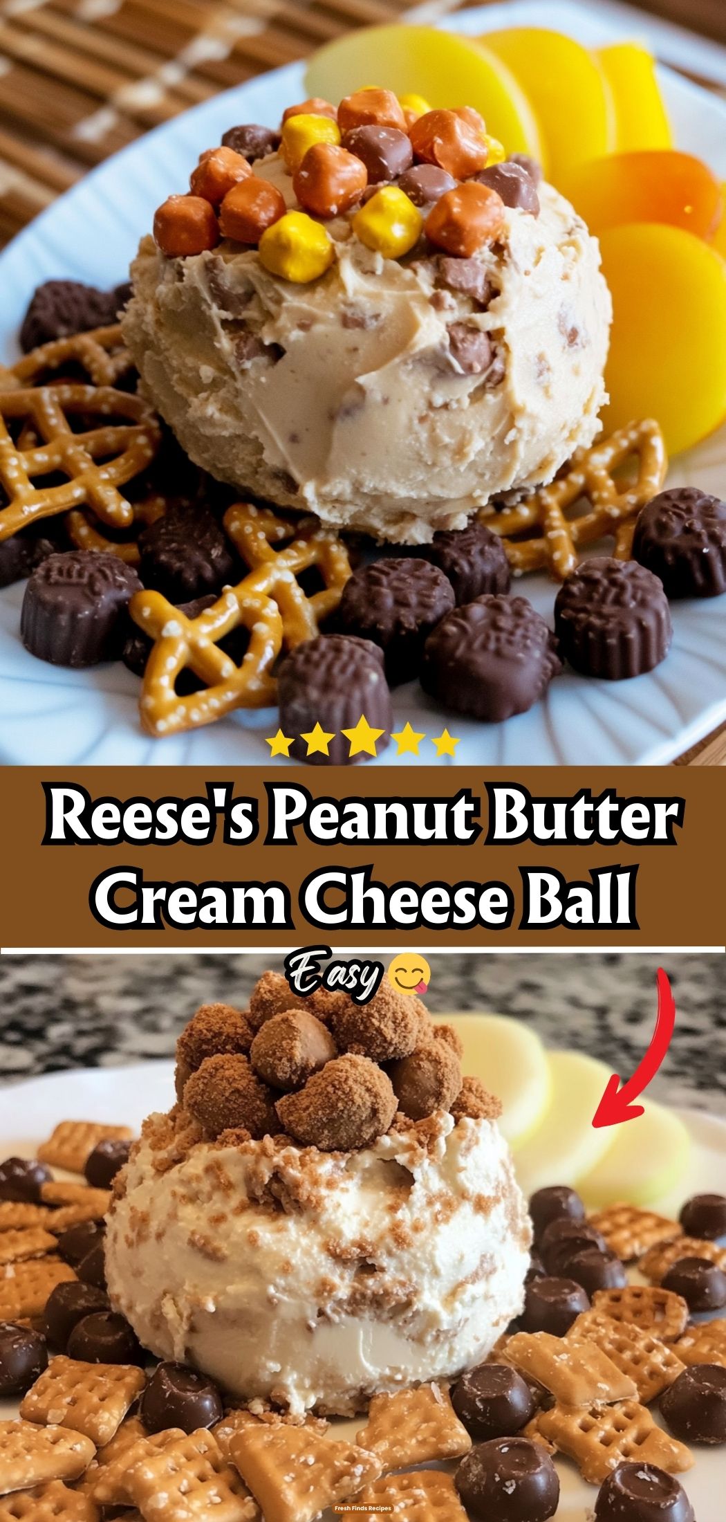 Reese\'s Peanut Butter Cream Cheese Ball