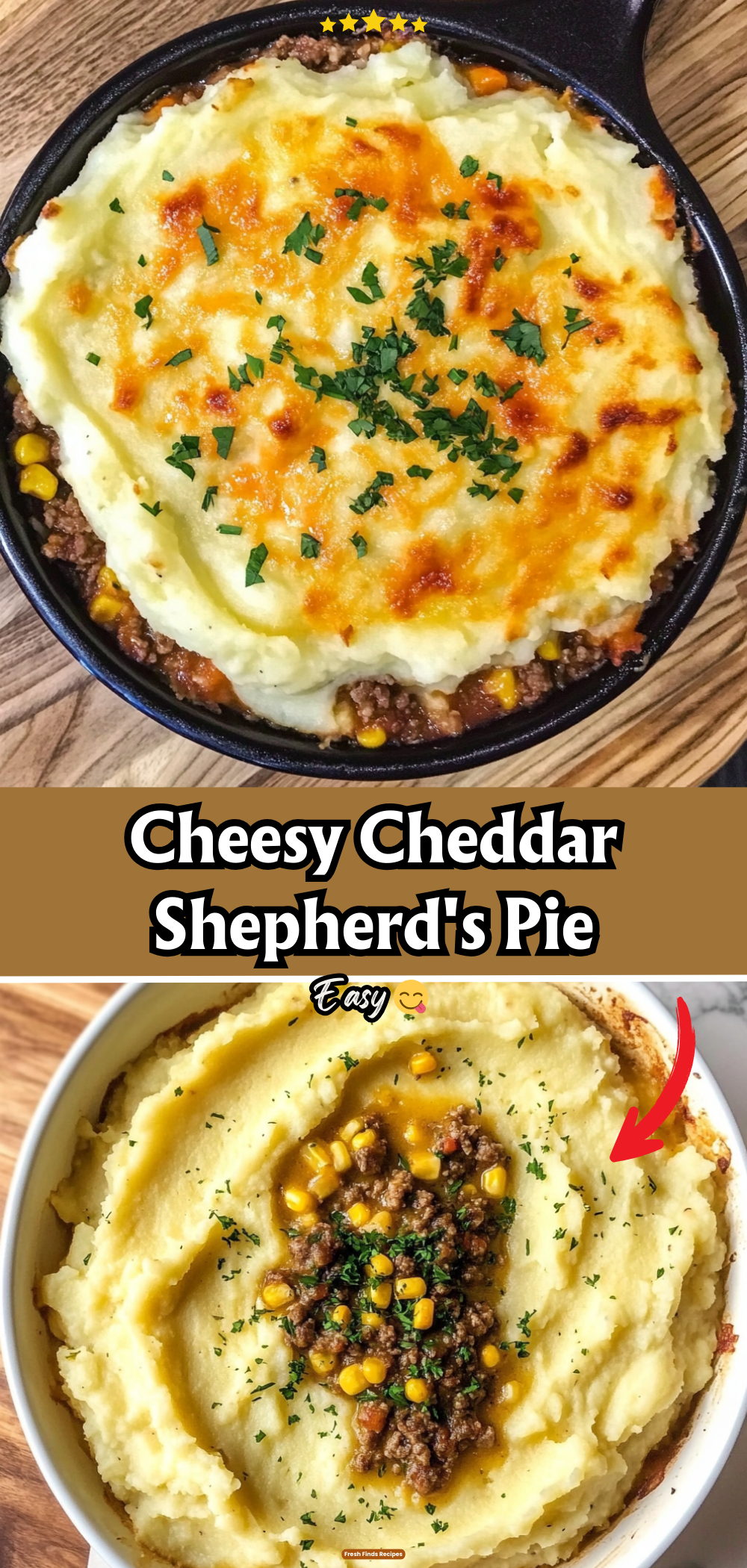 Cheesy Cheddar Shepherd\'s Pie