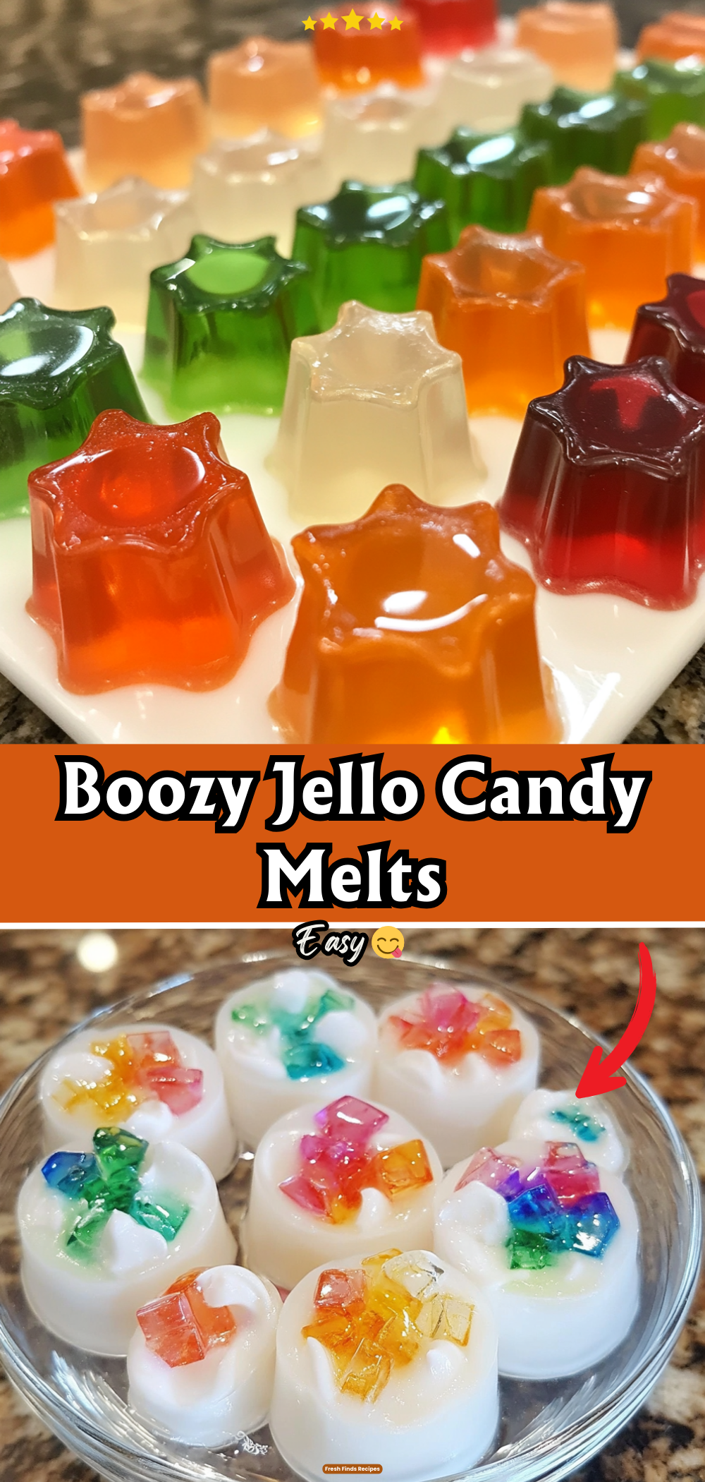 Boozy Jello Candy Melts