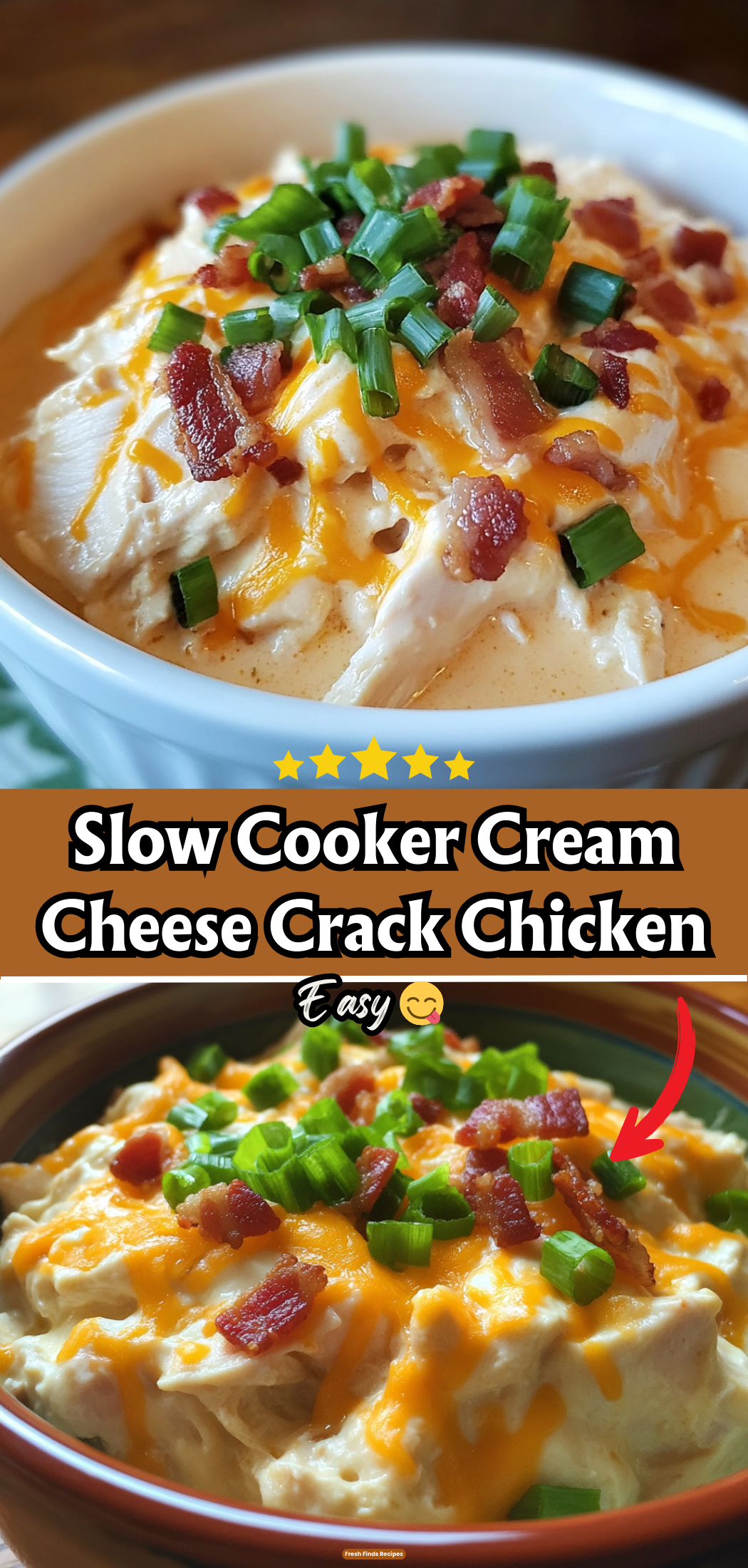 Slow Cooker Cream Cheese Crack Chicken