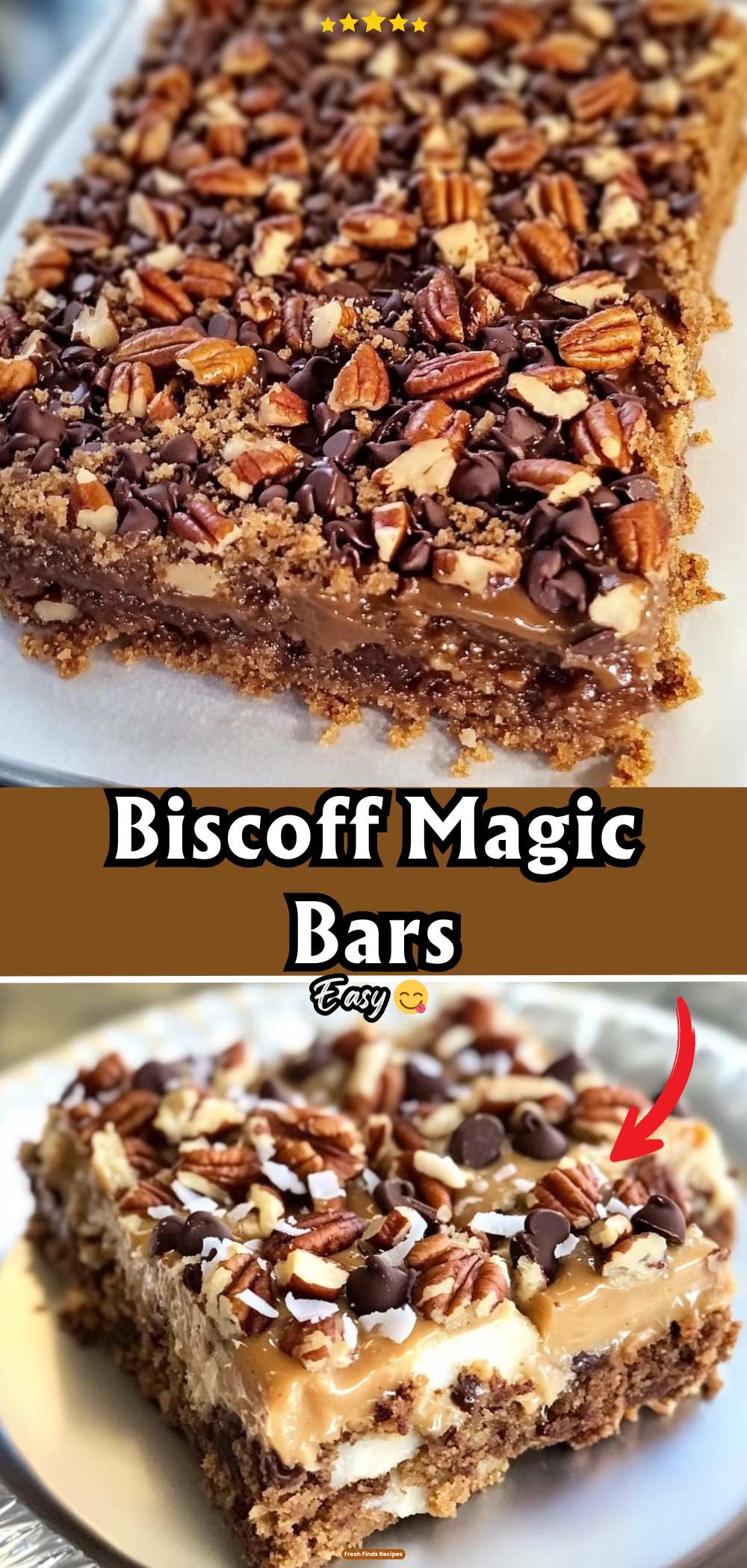 Biscoff Magic Bars
