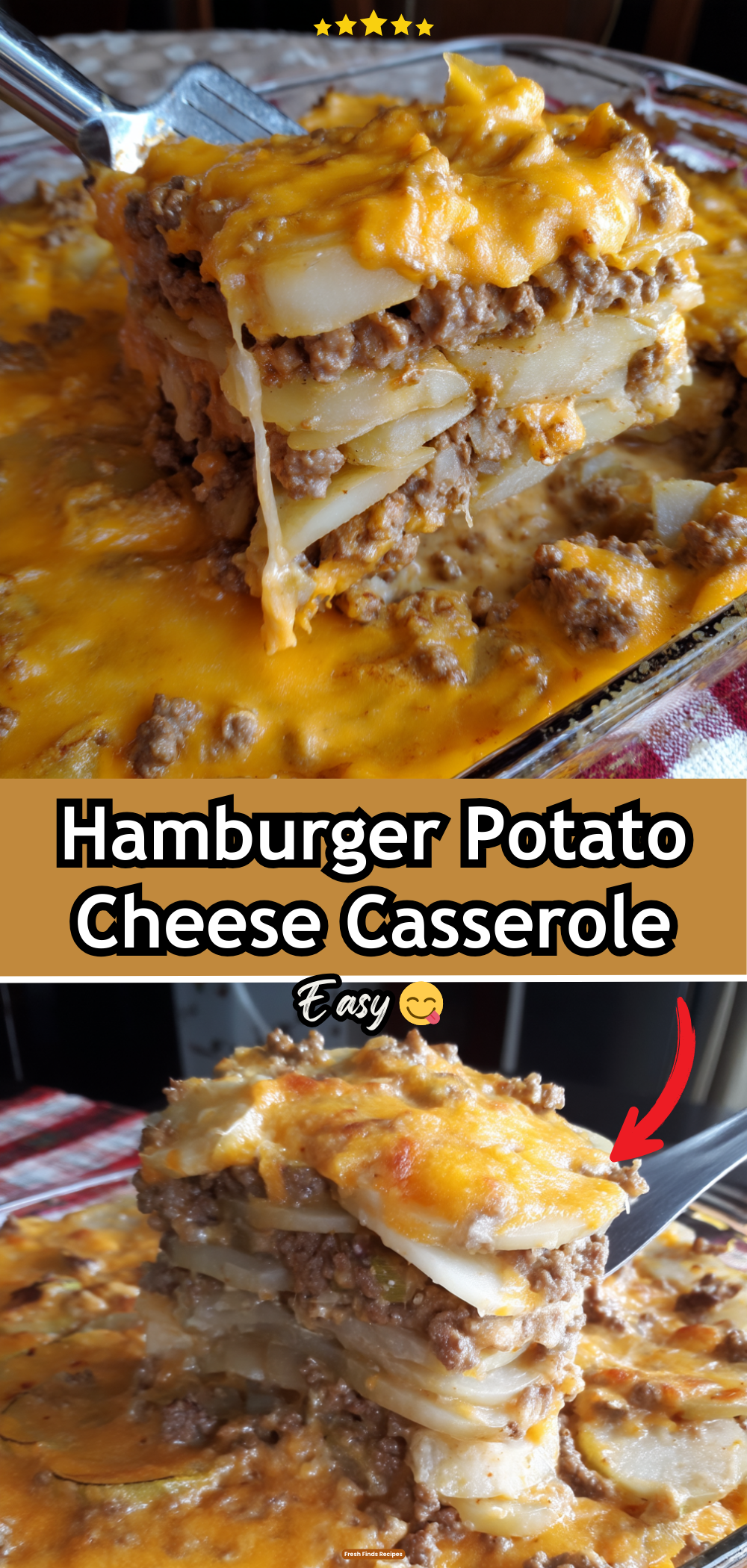 Hamburger Potato Cheese Casserole