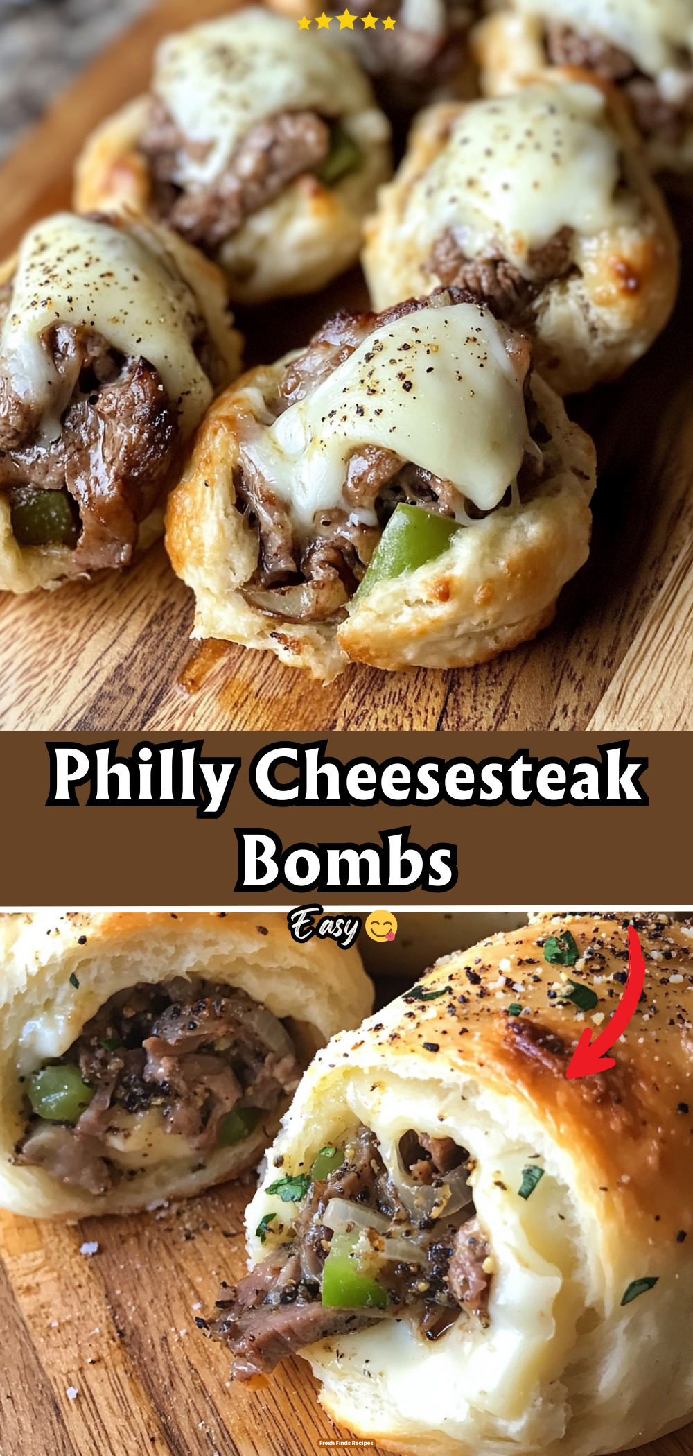 Philly Cheesesteak Bombs
