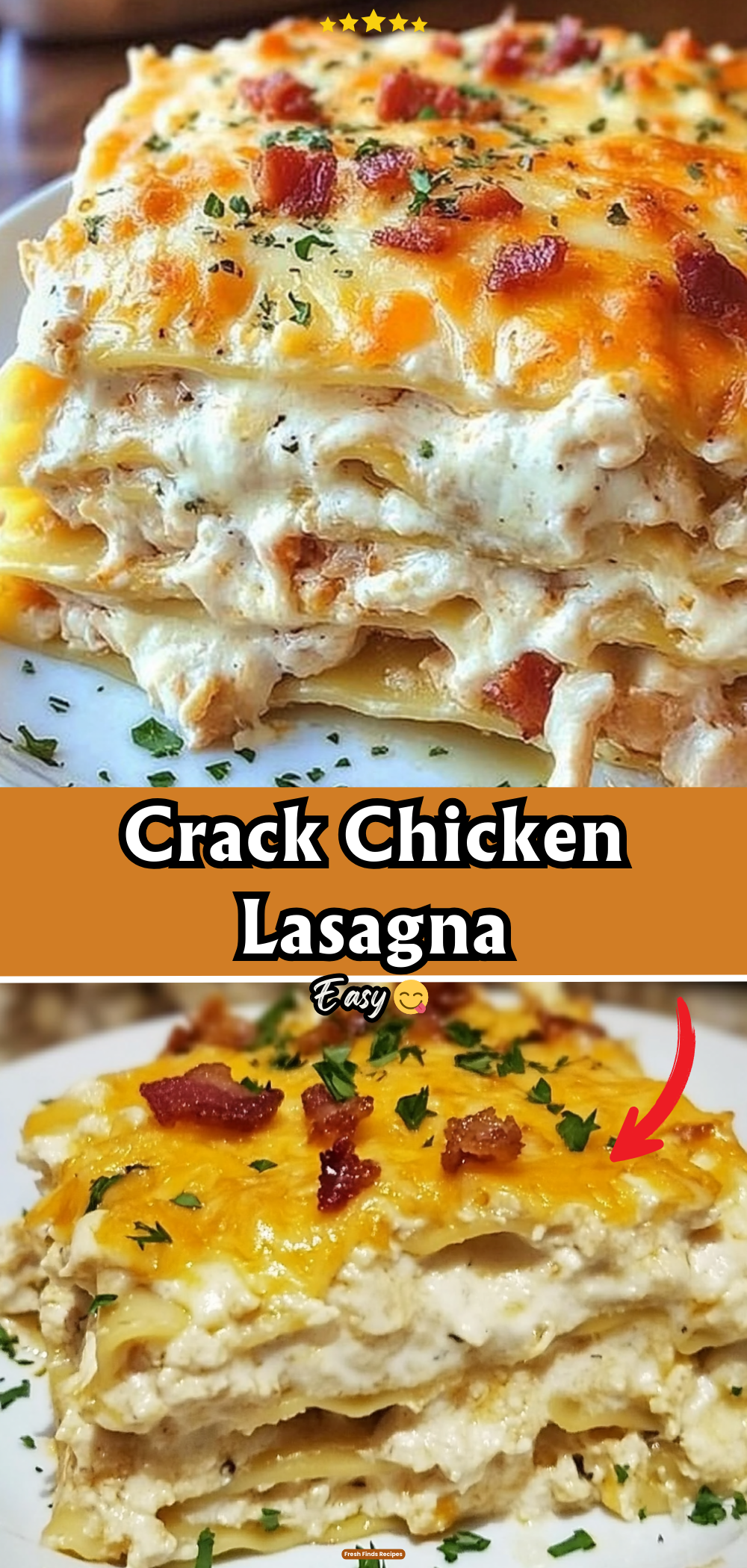 Crack Chicken Lasagna