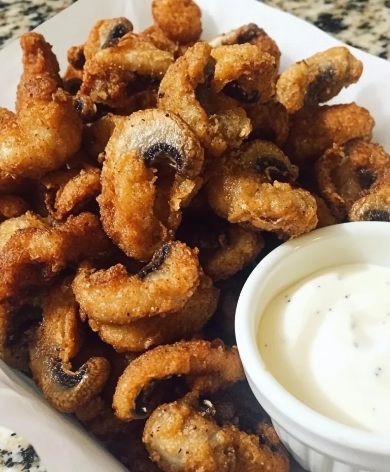 Deep Fried Ranch Mushrooms