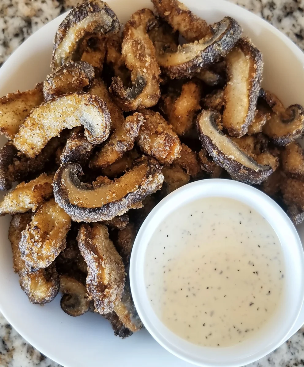 Deep Fried Ranch Mushrooms
