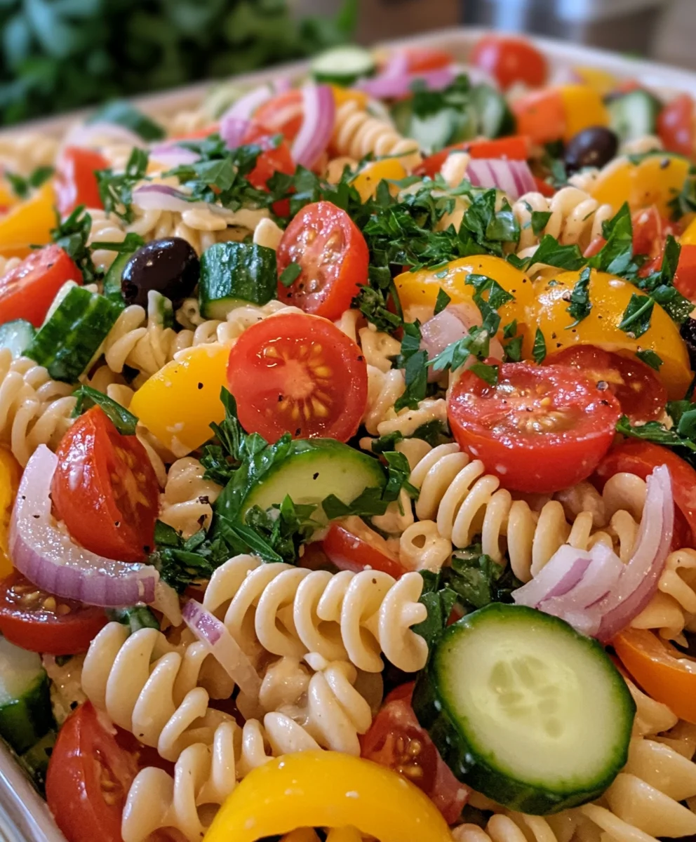 Layered Pasta Salad