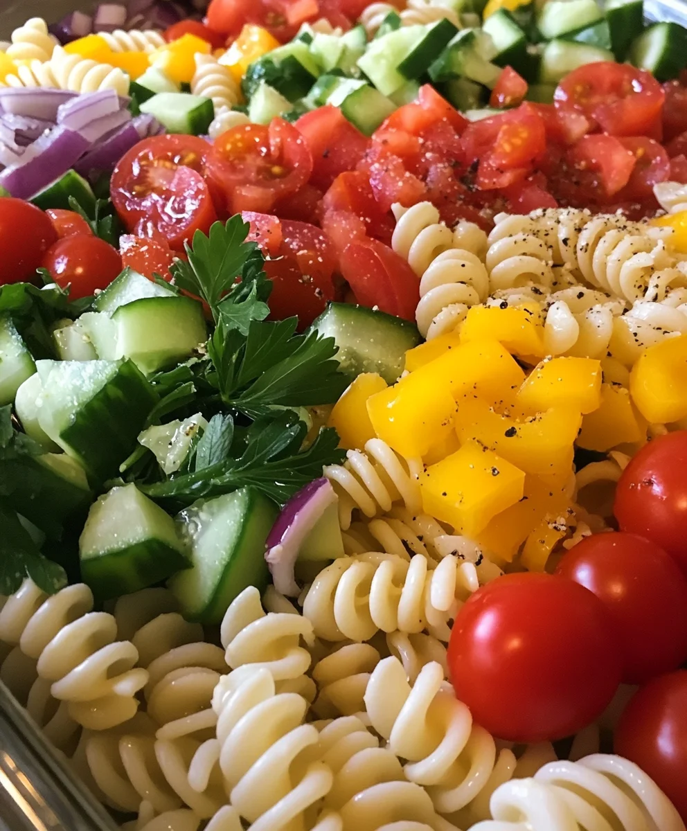 Layered Pasta Salad