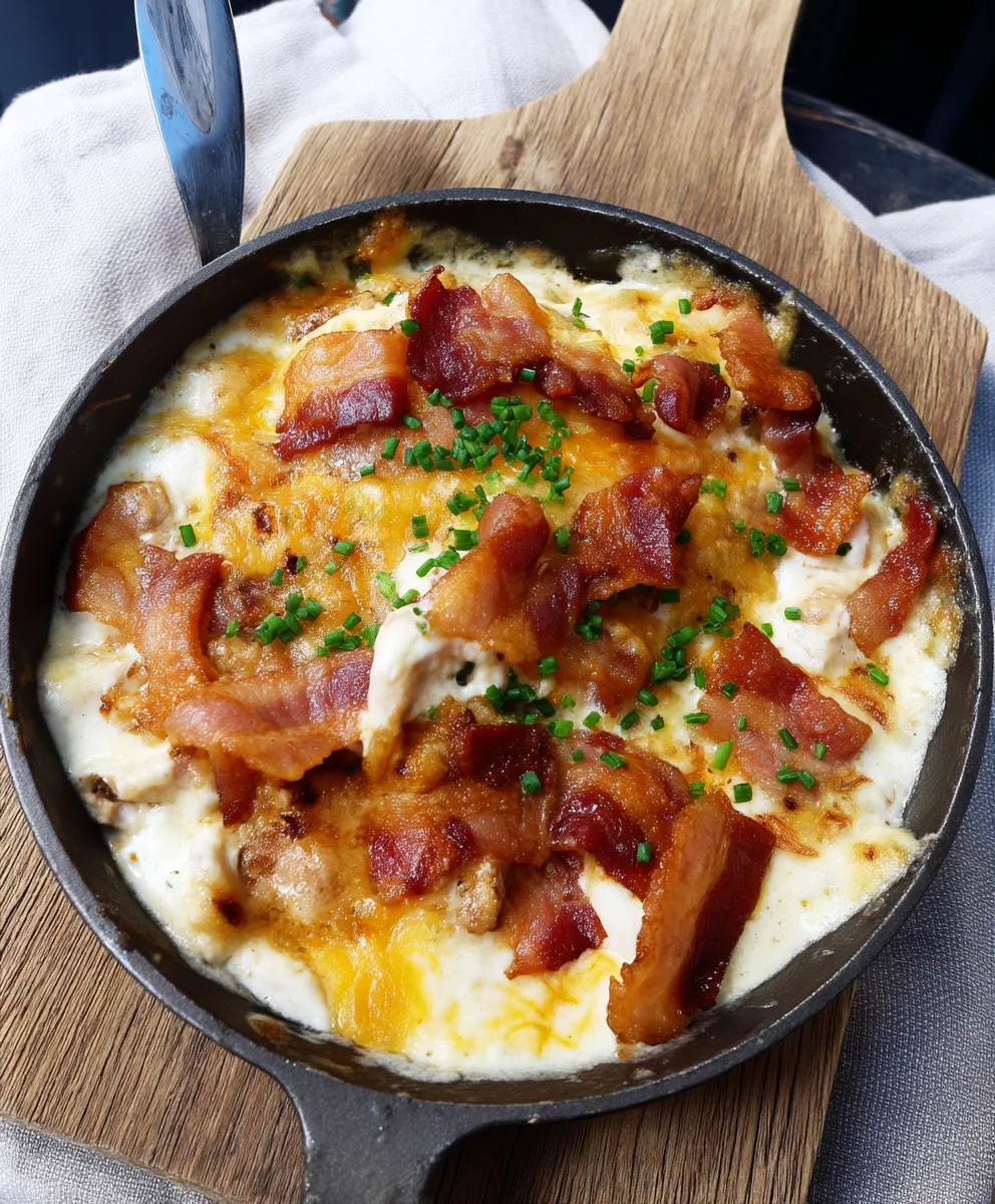 Low-Carb Chicken and Bacon Casserole