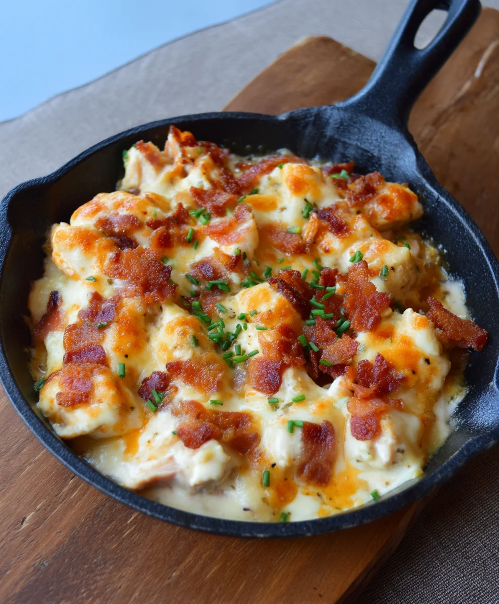 Low-Carb Chicken and Bacon Casserole