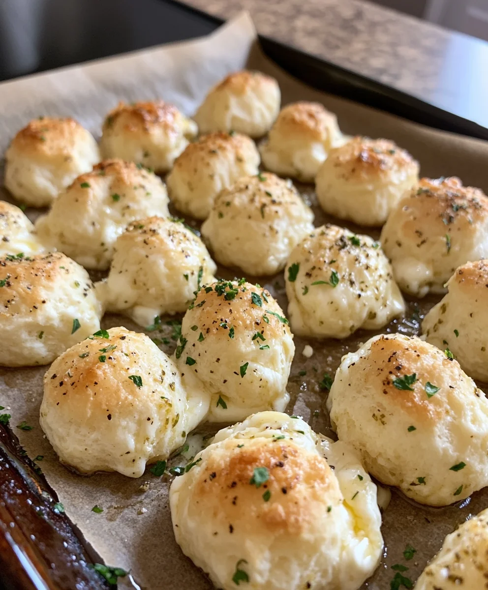 Pillsbury Biscuit Garlic Butter Cheese Bombs