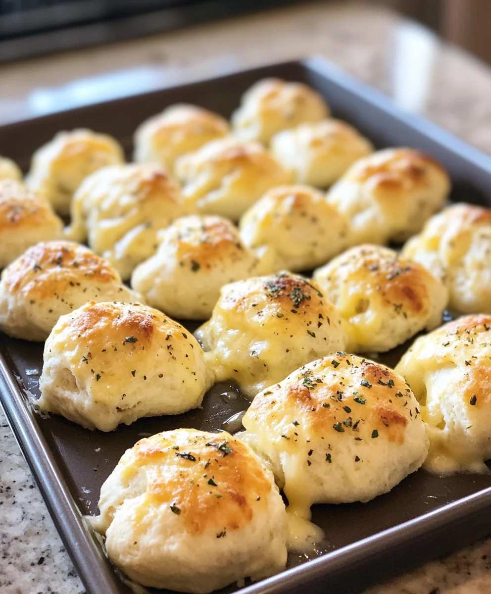 Pillsbury Biscuit Garlic Butter Cheese Bombs