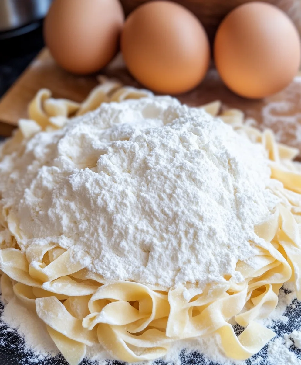 3 Ingredients Homemade Egg Noodles