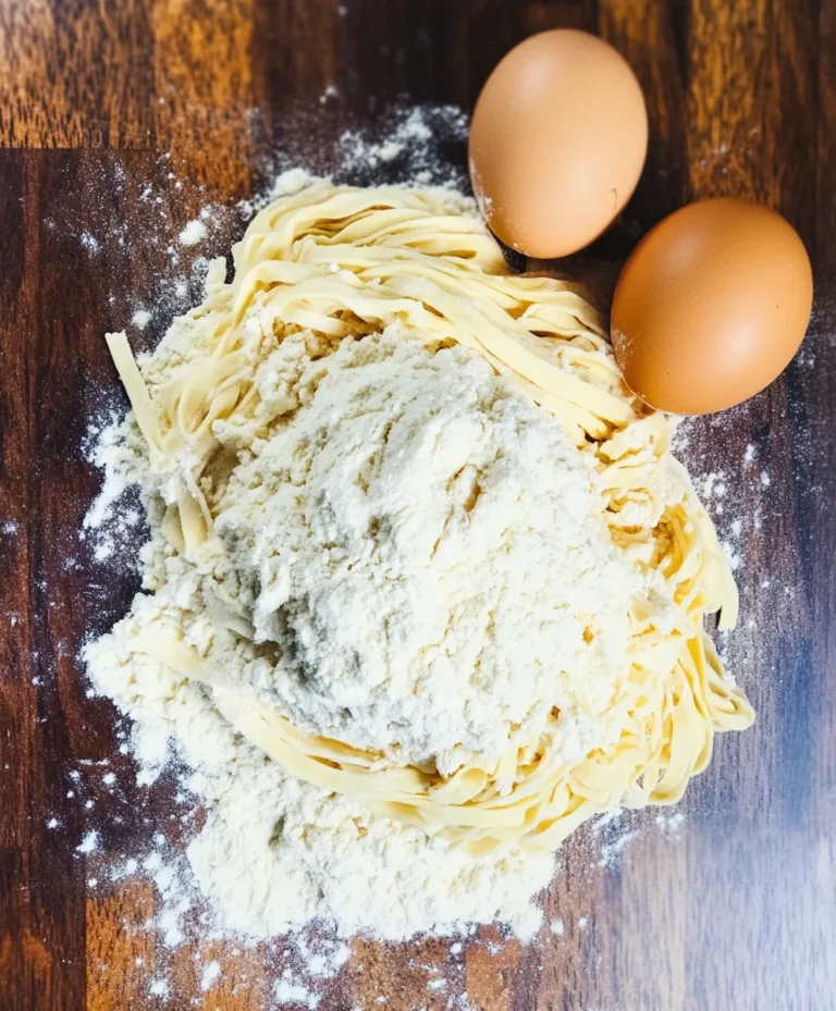 3 Ingredients Homemade Egg Noodles