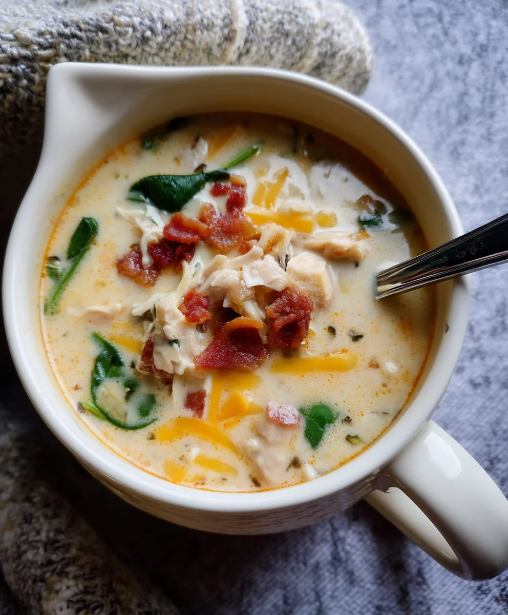 Creamy Crack Chicken Soup