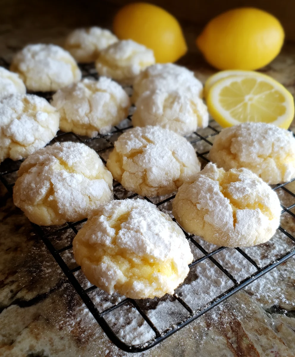 Lemon Gooey Butter Cookies 24 Lemon Gooey Butter Cookies