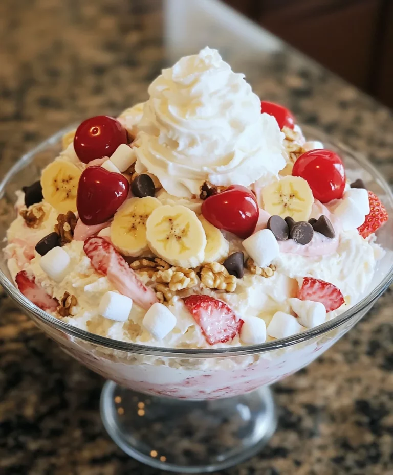Banana Split Fluff Salad