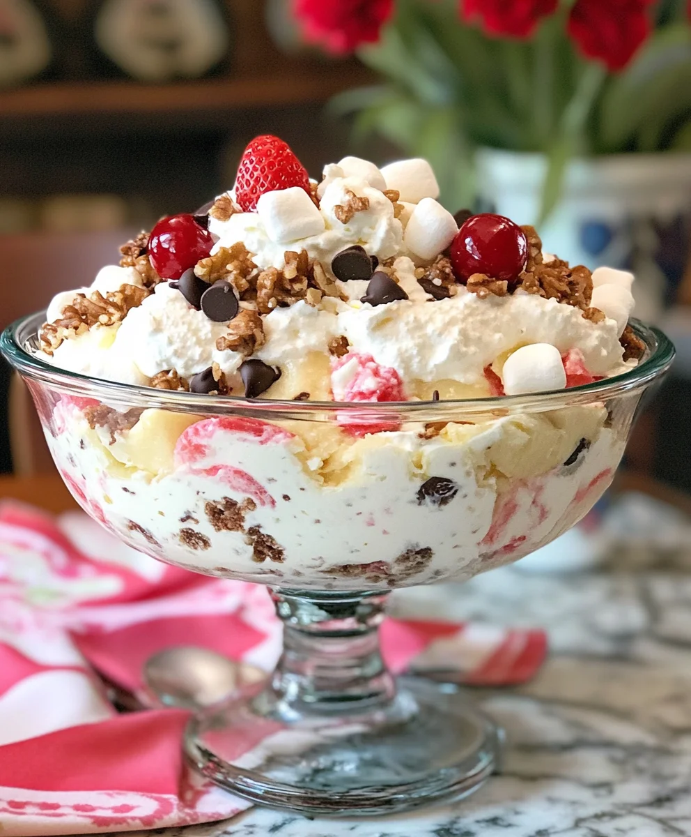 Banana Split Fluff Salad