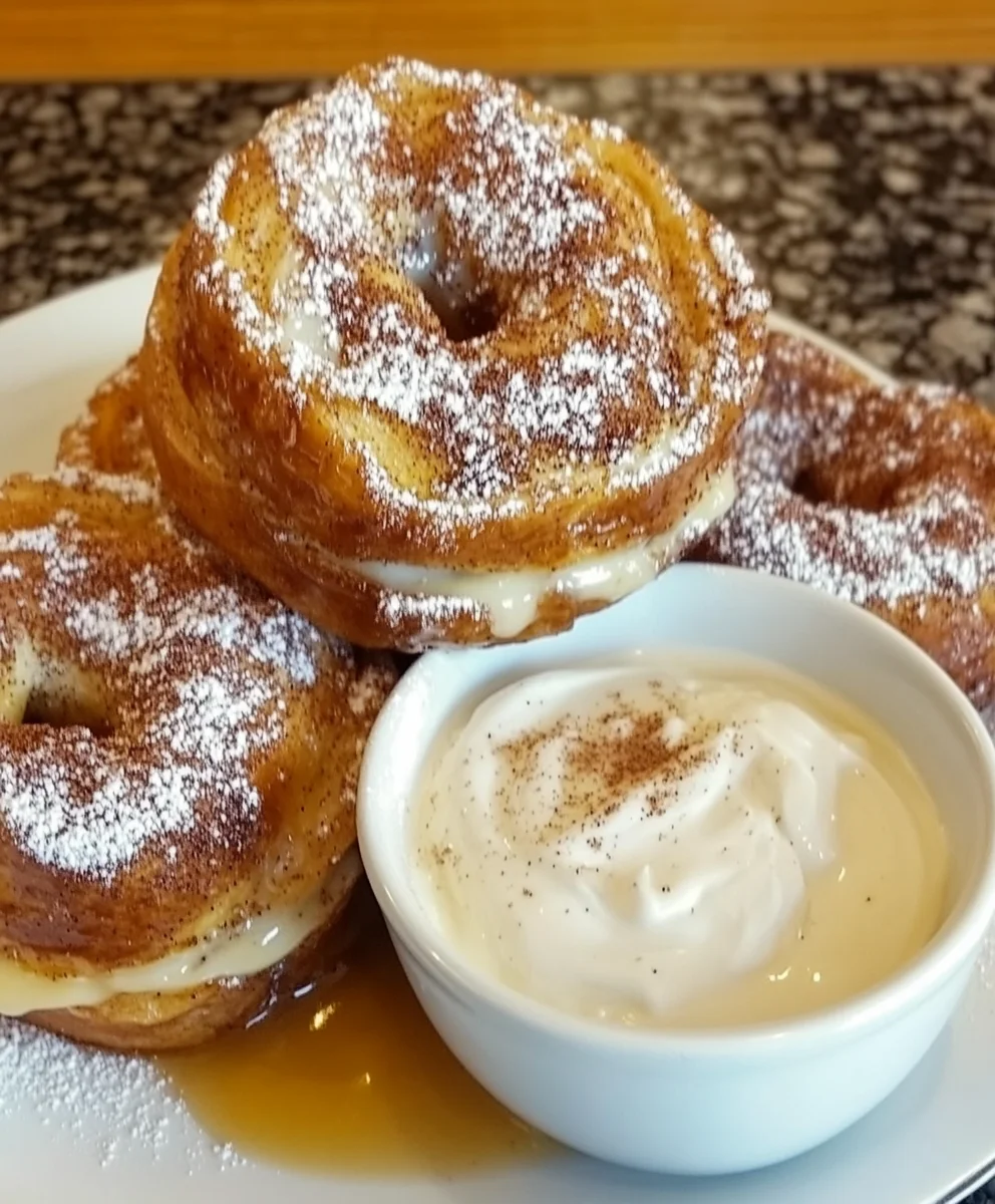 Cinnamon Roll Style French Toast Bagels