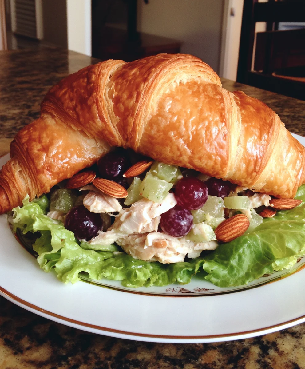 Chicken Salad on Croissants