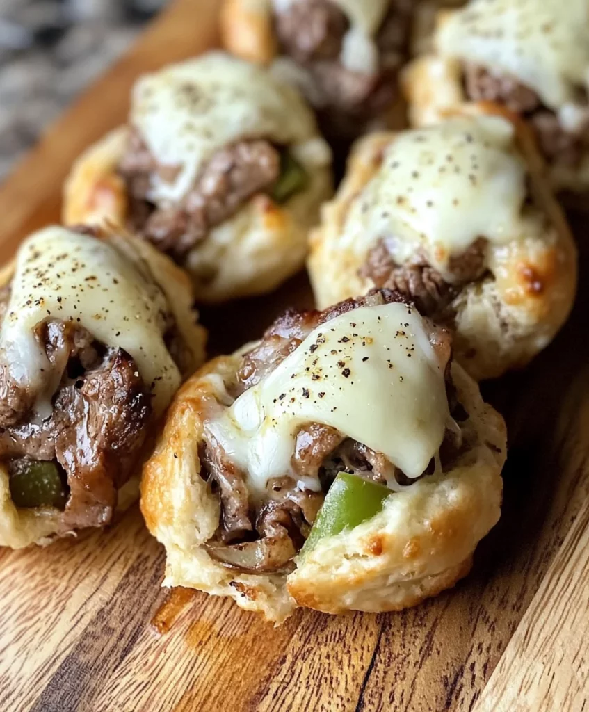 10 Cheesy Party Appetizers Perfect for Game Day Watch Parties 3 Philly Cheesesteak Bombs