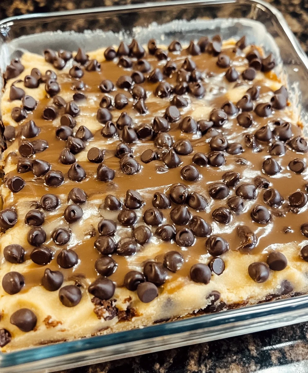 Chocolate Chip Cookie Dough Bars