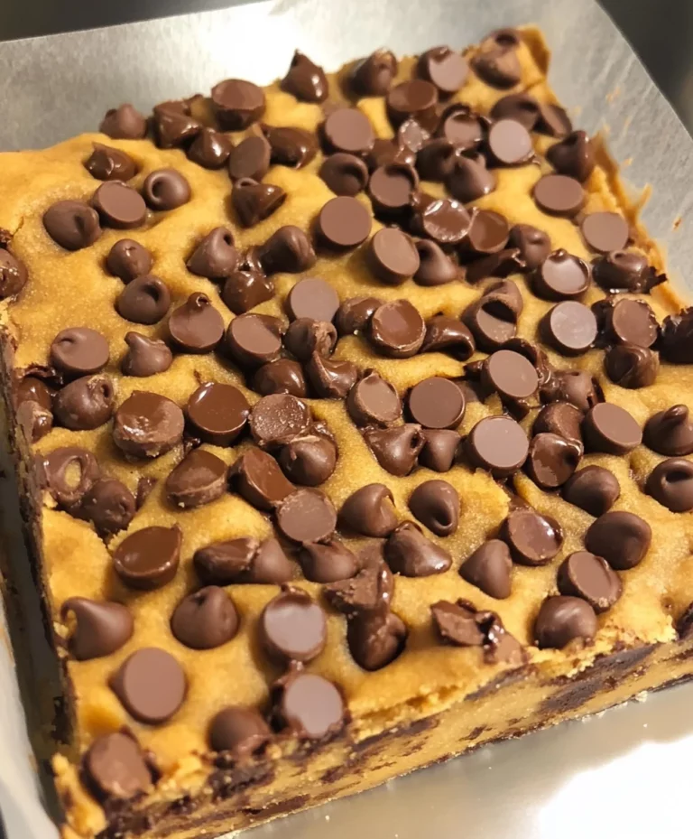 Chocolate Chip Cookie Dough Bars