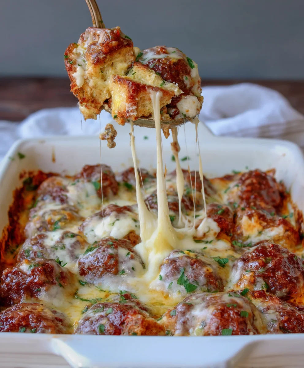 Layered Meatball Casserole