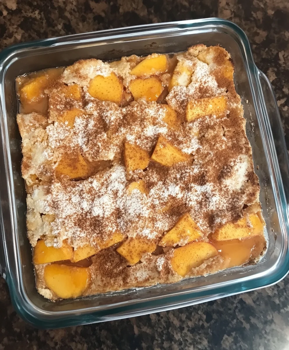 Peach Dump Cake