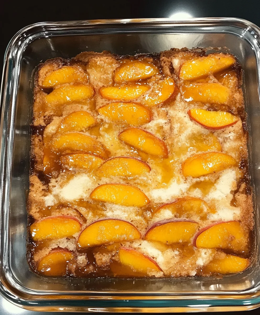 Peach Dump Cake